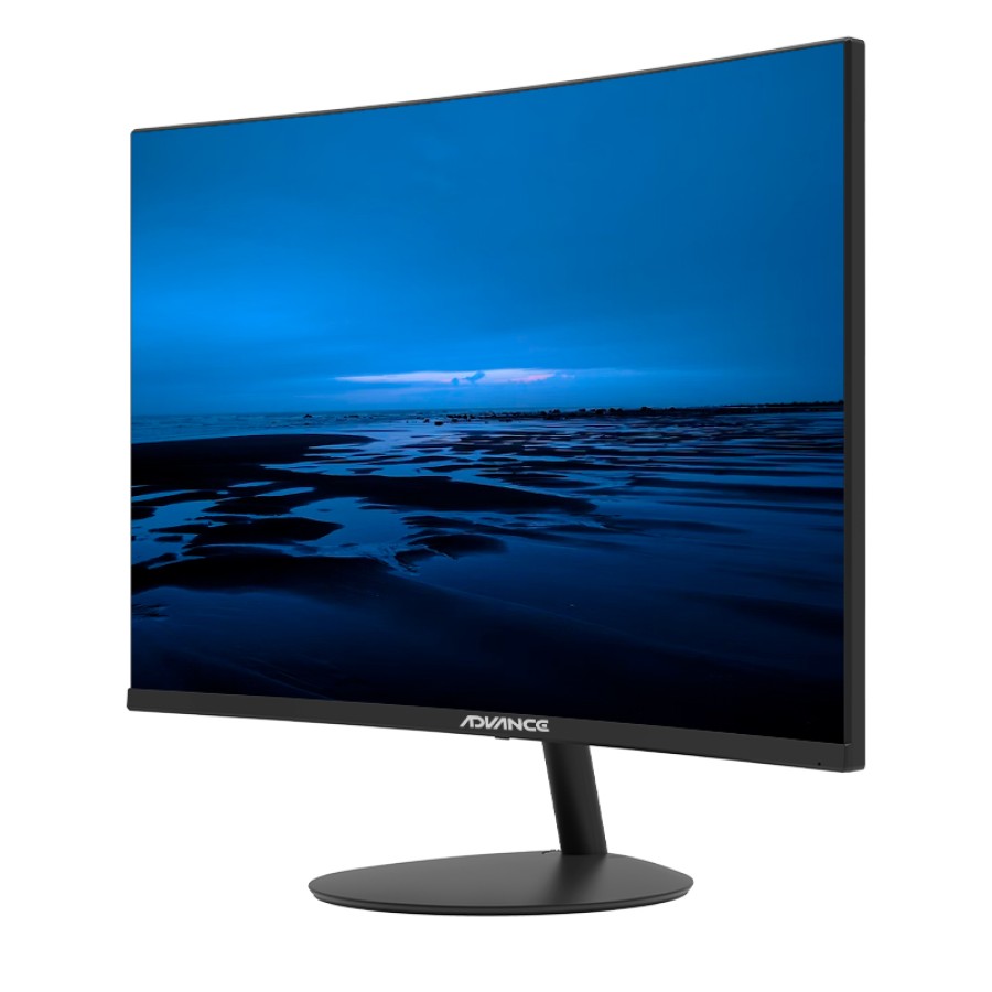 Monitor curvo ADVANCE ADV-2452S 23.6" FHD VA 100Hz 1ms HDMI VGA negro